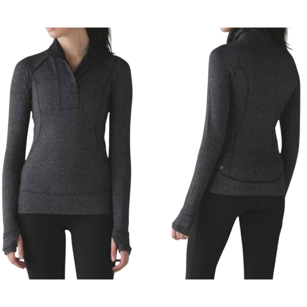 LULULEMON ATHLETICA Think Fast 1/4 Zip Pullover Size 6